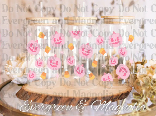 PNG_PinkPumpkin UV DTF print