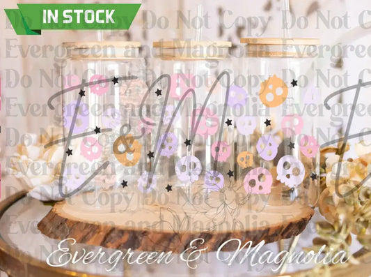 PNG_SpookySkull UV DTF print