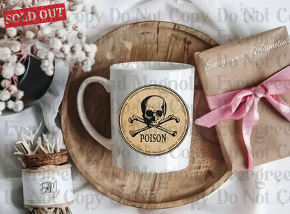 Wizard Potions & Poisons Labels 5 inch / Poison Decal