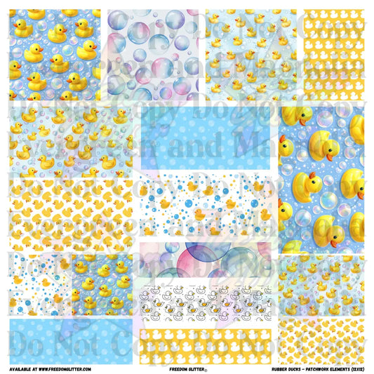 Patchwork Elements - Rubber Duckies (Printed Vinyl)