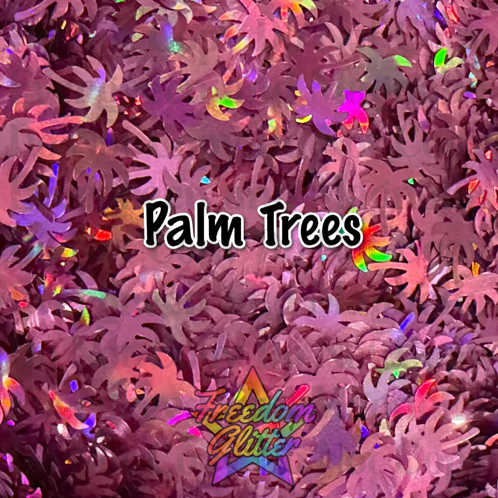 Palm Trees (Shape Glitter)