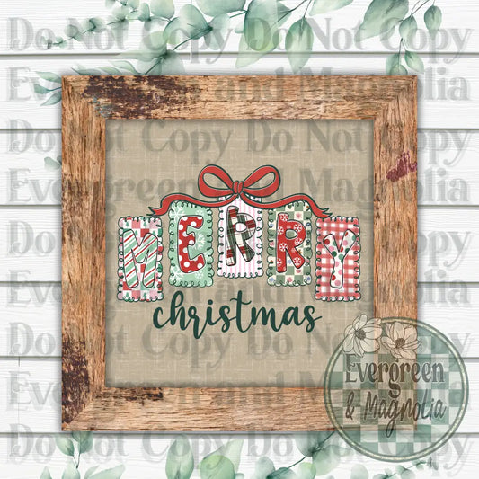 Patchwork Merry Christmas