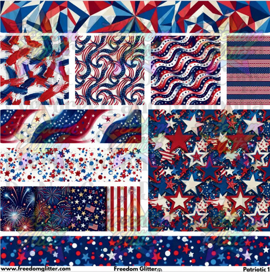Mixed Image Sheet - Patriotic 1 (Printed Vinyl)