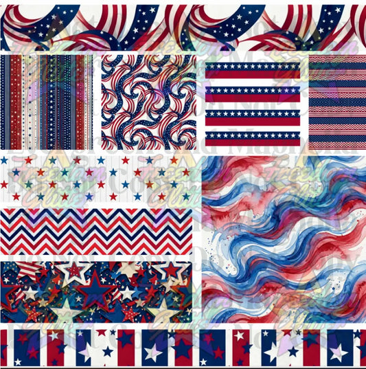 Mixed Image Sheet - Patriotic 2 (Printed Vinyl)
