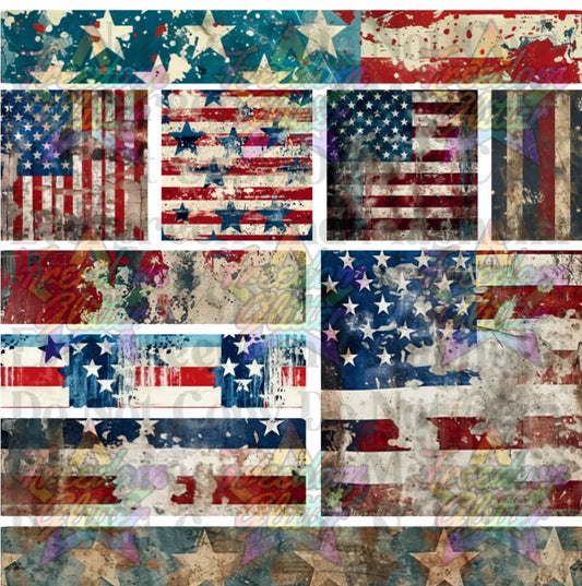Mixed Image Sheet - Patriotic 4 (Printed Vinyl)
