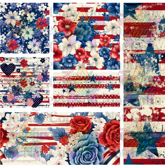 Mixed Image Sheet - Patriotic 5 (Printed Vinyl)