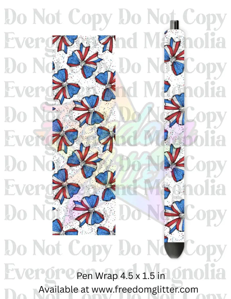 Patriotic Bows (Printed Vinyl)