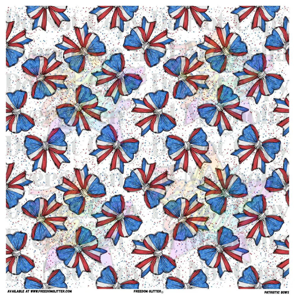 Patriotic Bows (Printed Vinyl)