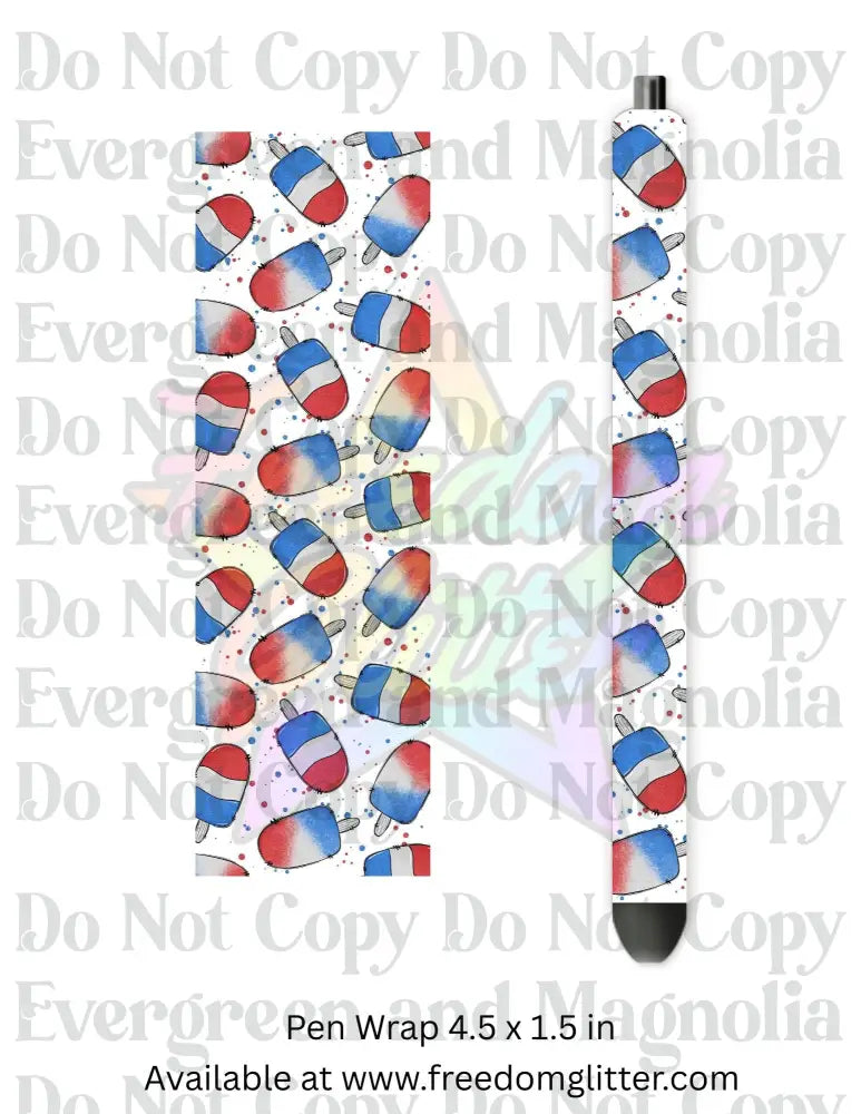 Patriotic Popsicles (Printed Vinyl)