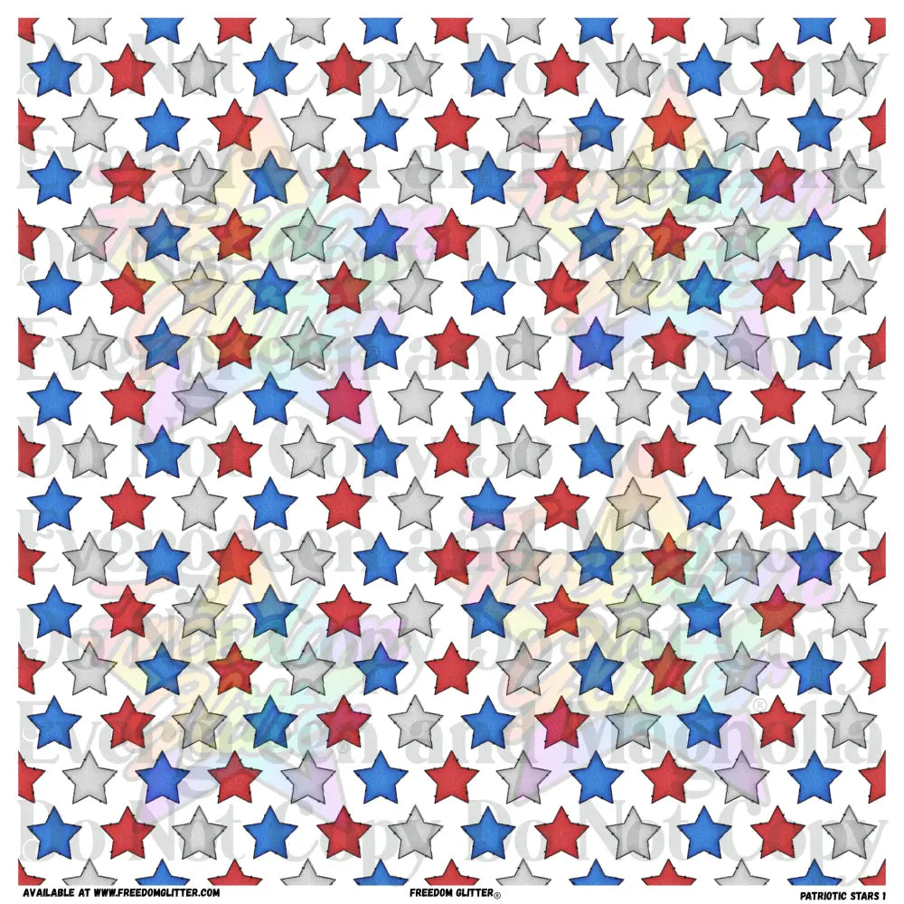 Patriotic Stars 1 (Printed Vinyl)