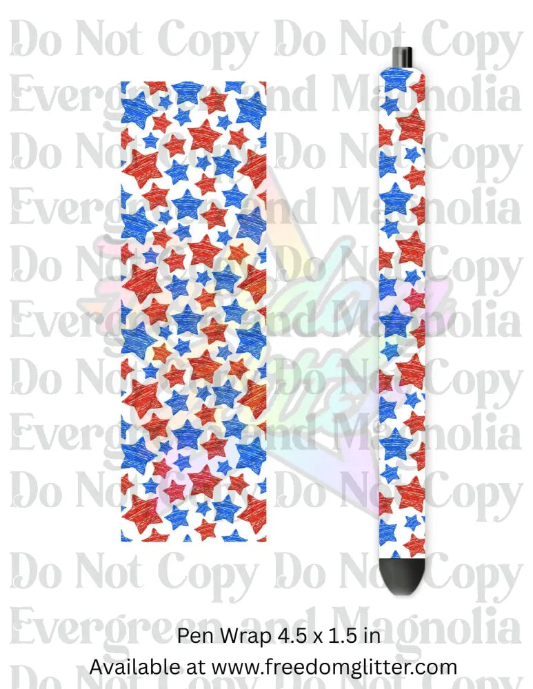 Patriotic Stars 2 (Printed Vinyl)
