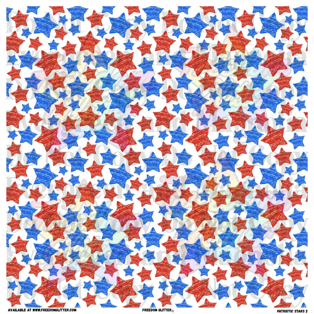 Patriotic Stars 2 (Printed Vinyl)
