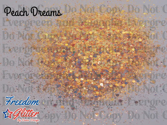Peach Dreams (Metallic/Iridescent Glitter)