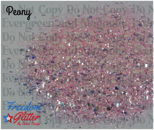 Peony (Iridescent Glitter)