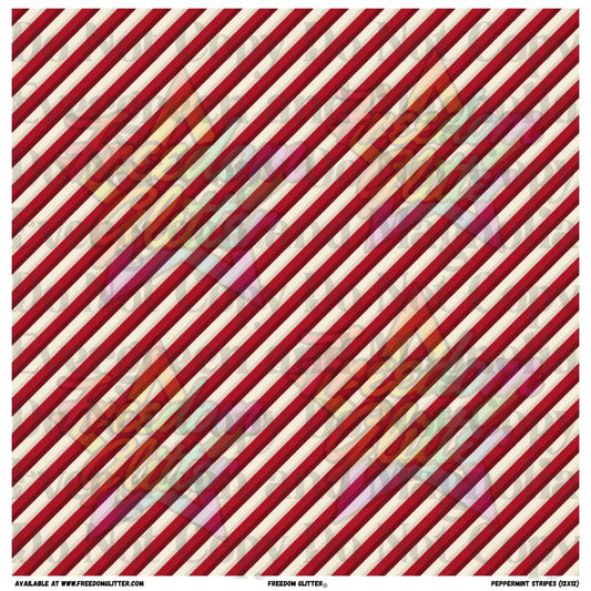 Peppermint Stripes (Printed Vinyl)