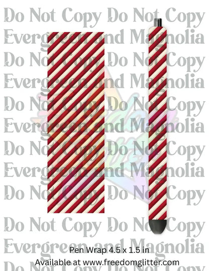 Peppermint Stripes (Printed Vinyl)