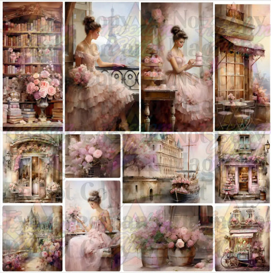 Mixed Image Sheet - Pink Paris (Printed Vinyl)
