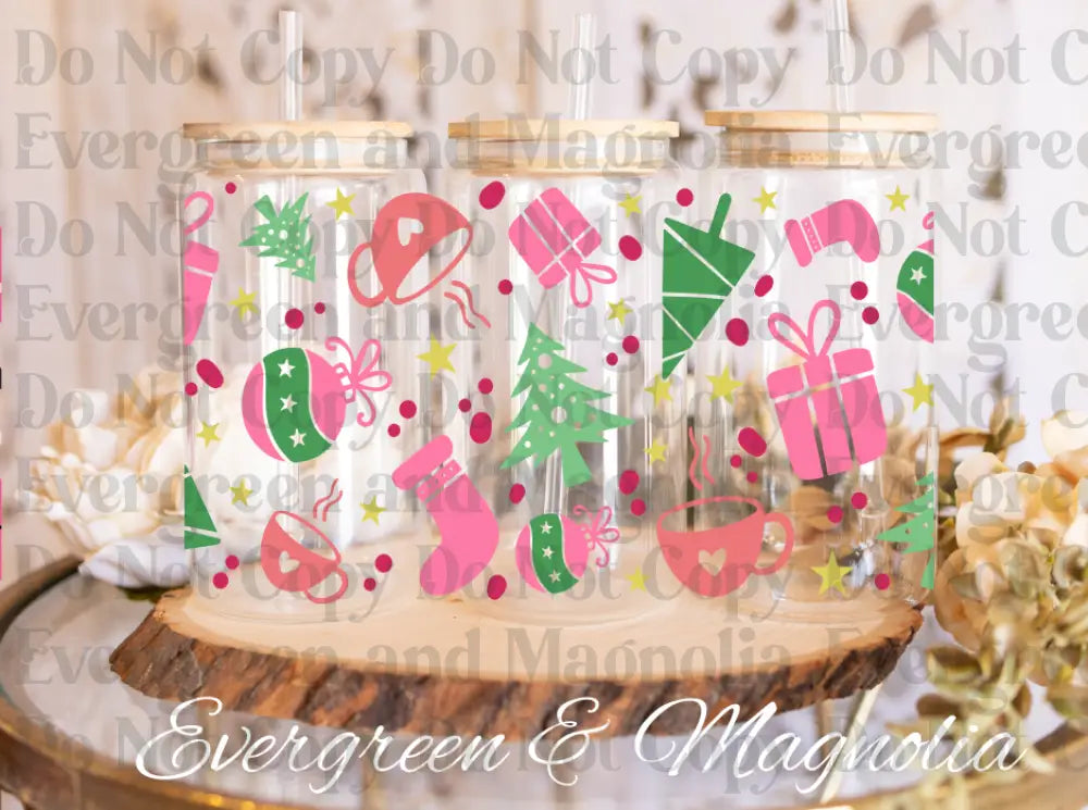 Pink & Green holiday Cheer