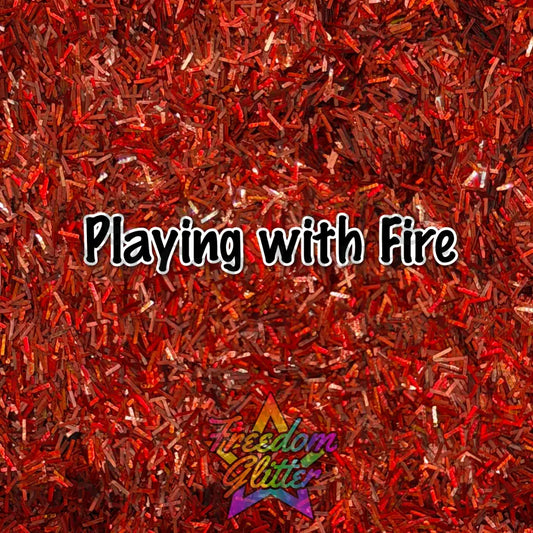 Playing with Fire (Holographic Tinsel Glitter)