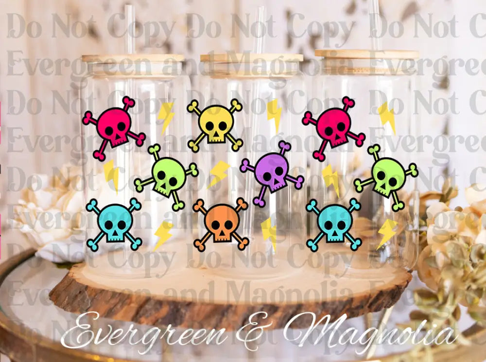 PoisonSkulls UV DTF print