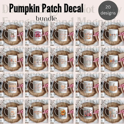 Pumpkin Patch UVDTF Decal Bundle