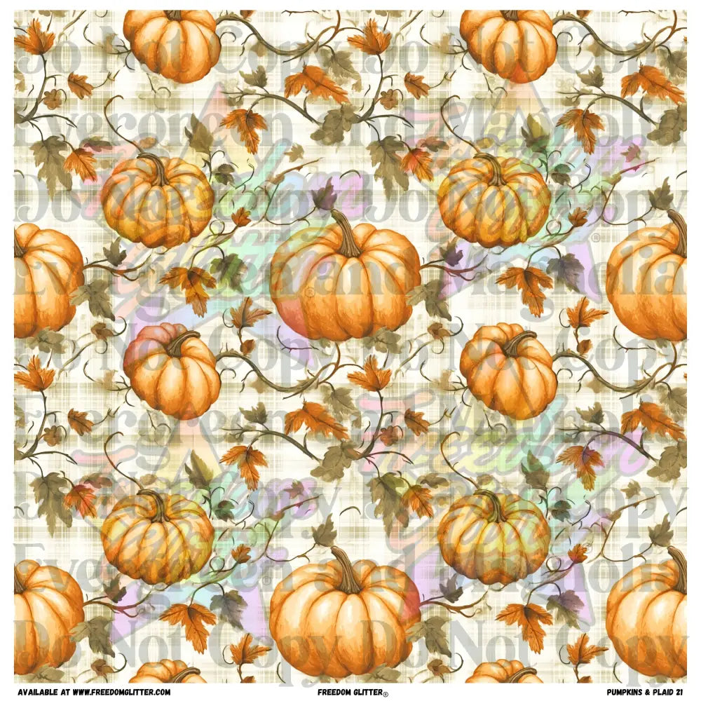 Pumpkins & Plaid 2 (Printed Vinyl)