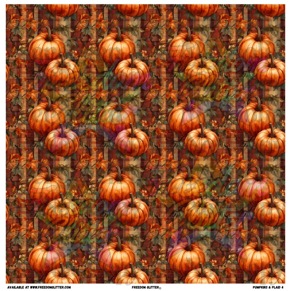 Pumpkins & Plaid 4 (Printed Vinyl)
