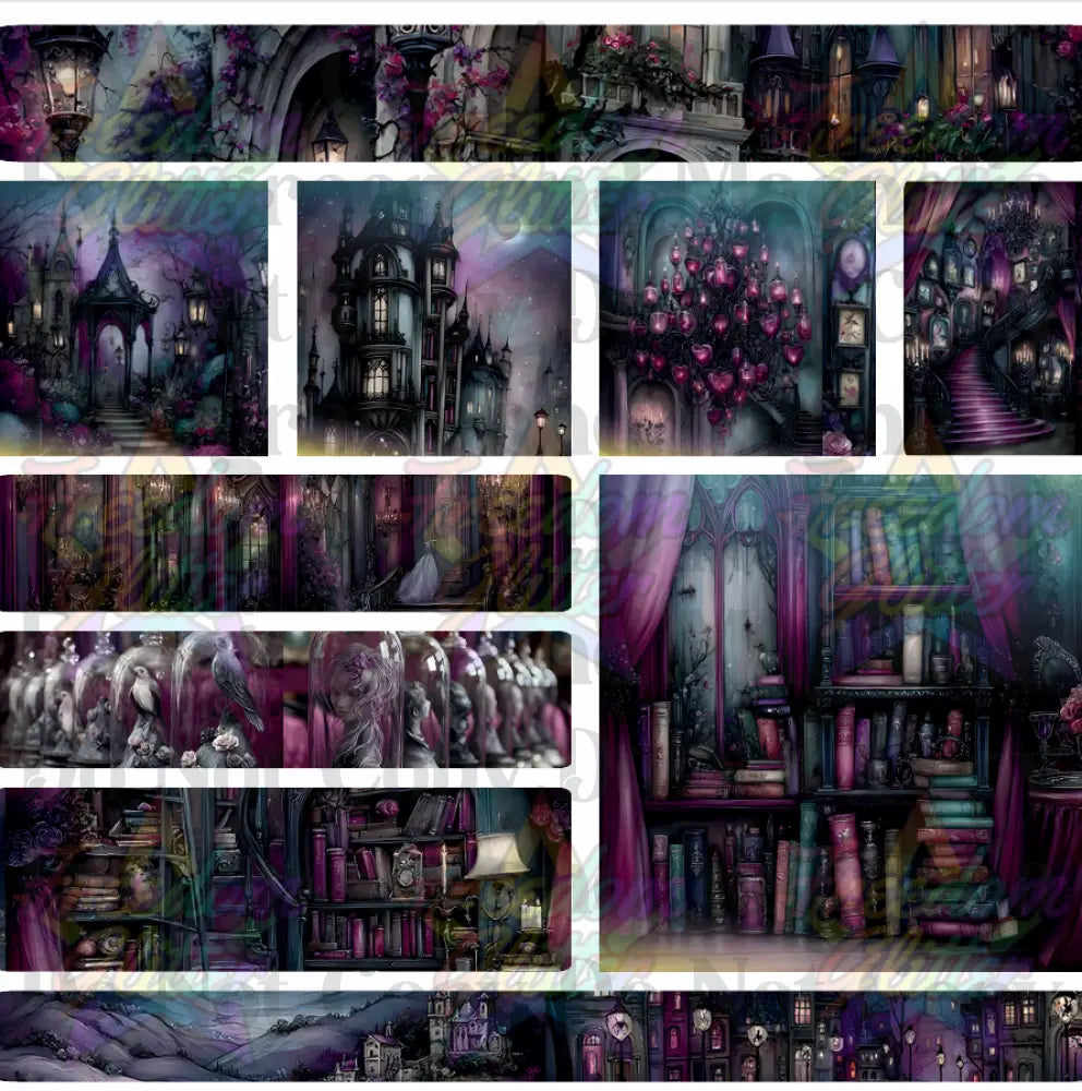 Mixed Image Sheet - Purple Enchanted (Printed Vinyl)