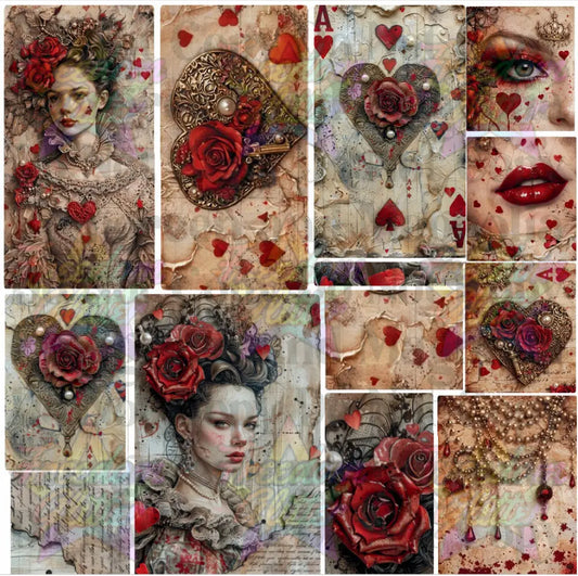 Mixed Image Sheet - Queen of Hearts (Printed Vinyl)
