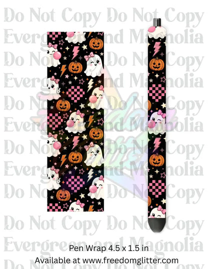 Retro Halloween Ghosts (Printed Vinyl)