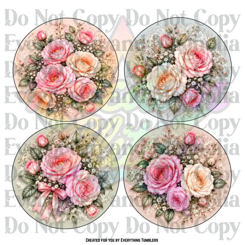 Roses 4 Circles (Printed Vinyl)