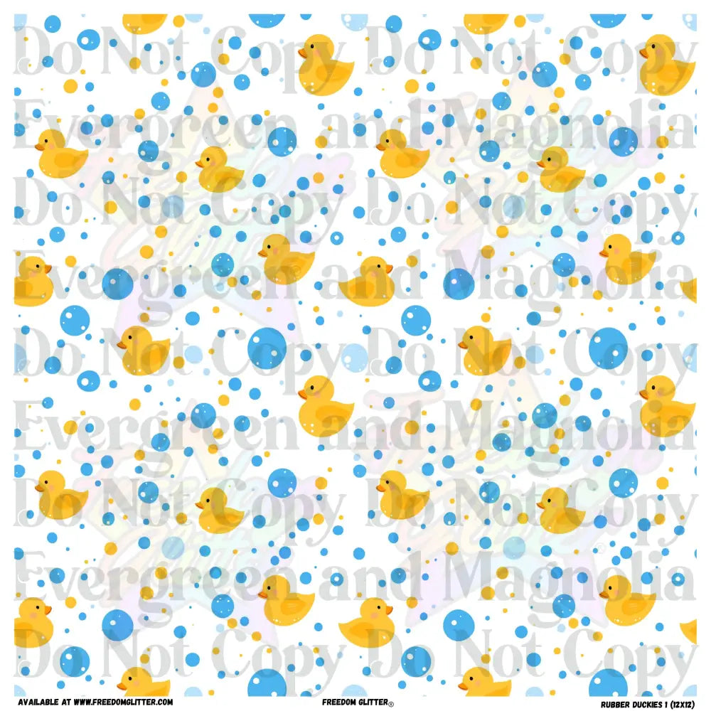 Rubber Duckies 1 (Printed Vinyl)