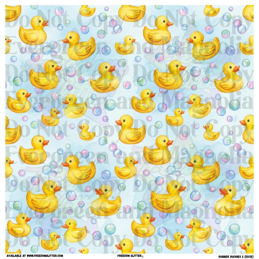 Rubber Duckies 3 (Printed Vinyl)