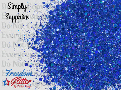 Simply Sapphire (Holographic Glitter)