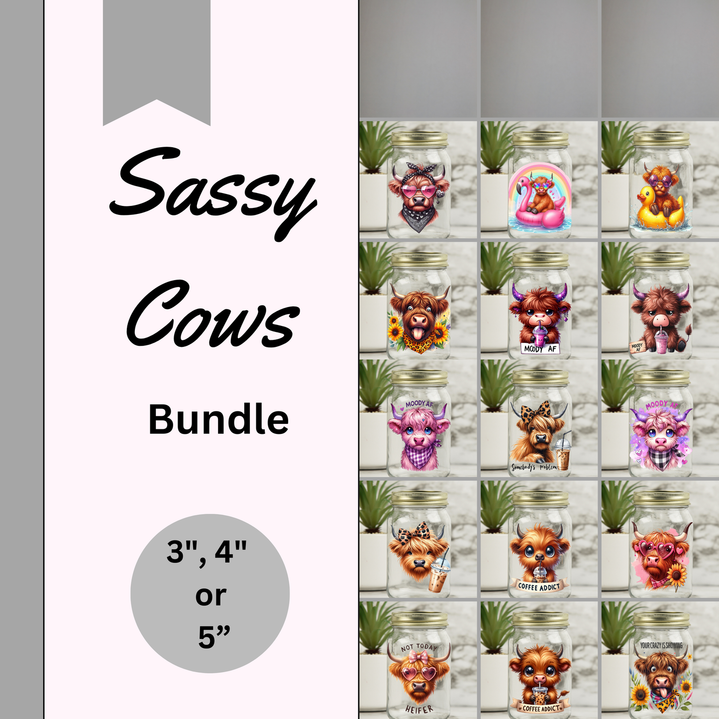 Sassy Cows Decal Bundle