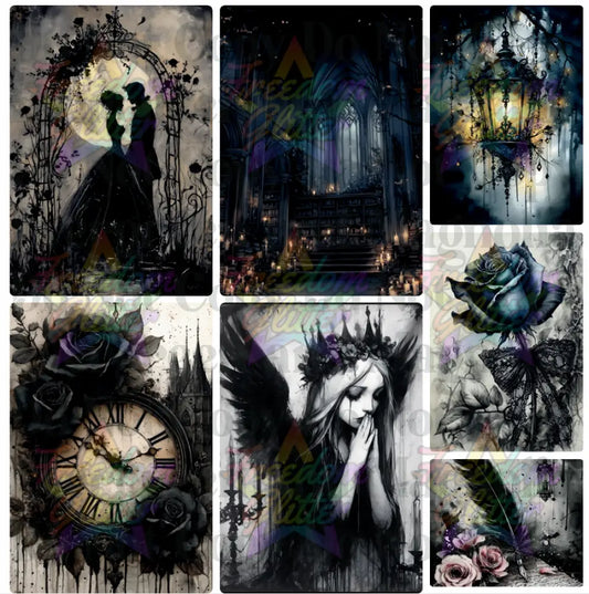 Mixed Image Sheet - Dark Fairies 3 (Printed Vinyl)