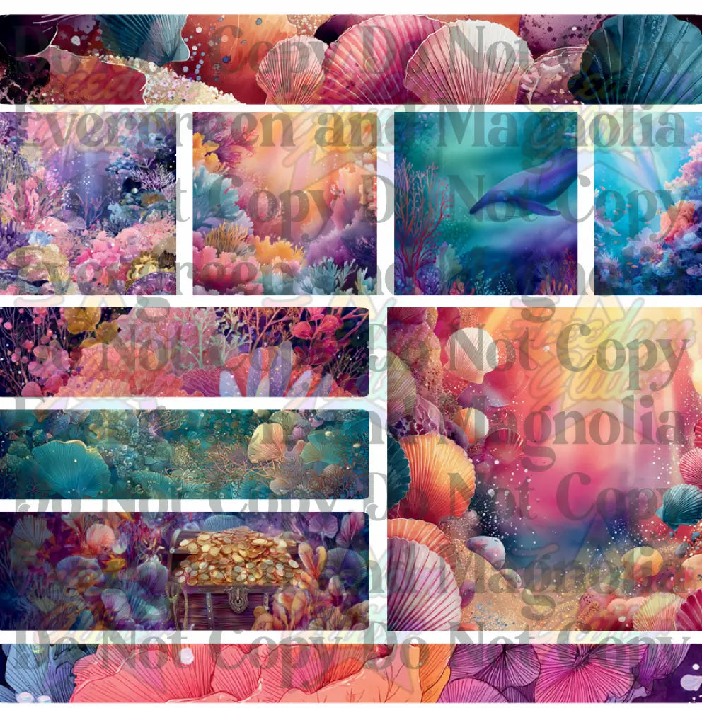 Mixed Image Sheet - Sea Depths (Printed Vinyl)
