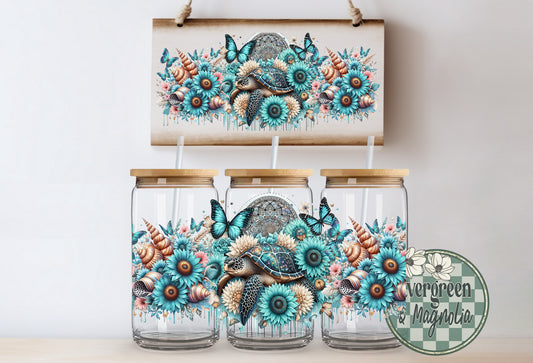 Sea Turtle Floral