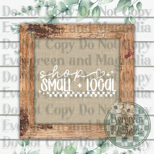 Shop Small & Local (White)