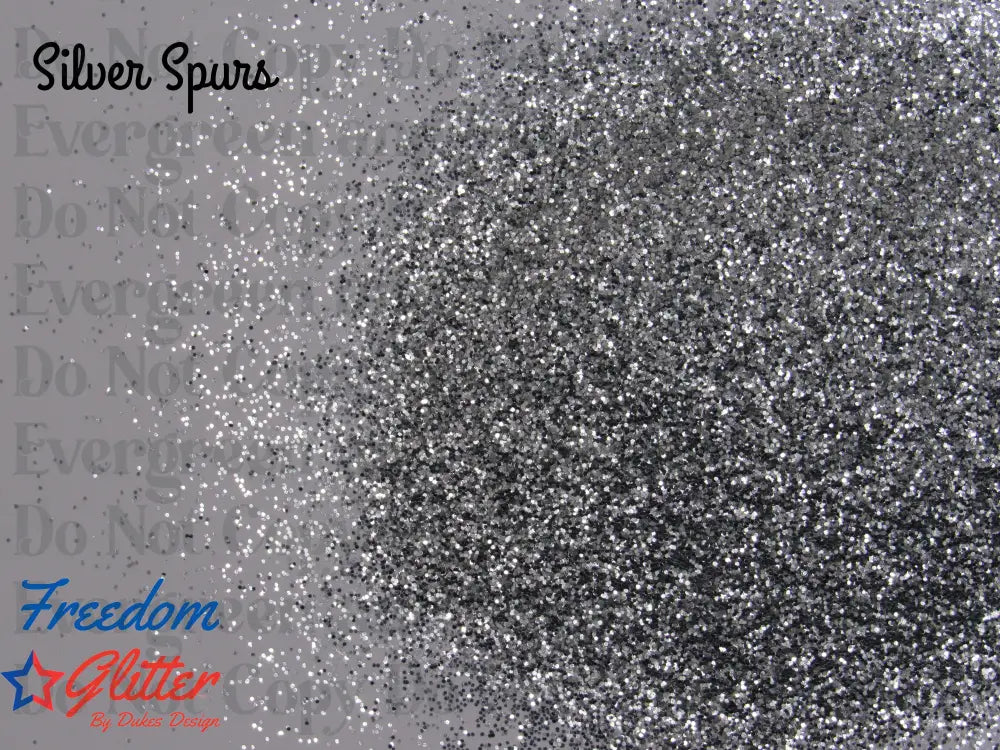 Silver Spurs (Metallic Glitter)