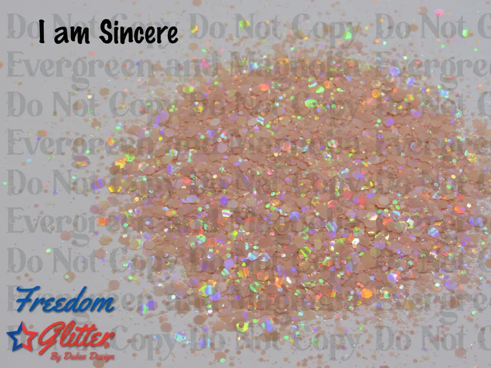 I am Sincere (Pearl Holographic Glitter)