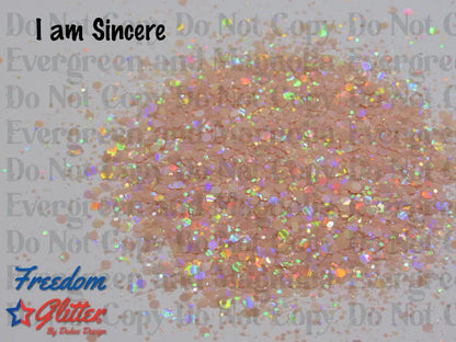 I am Sincere (Pearl Holographic Glitter)