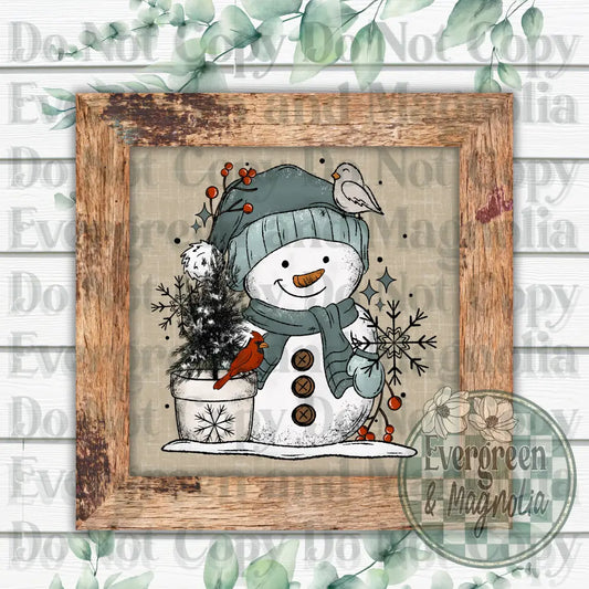 Snowman & Birds (2)