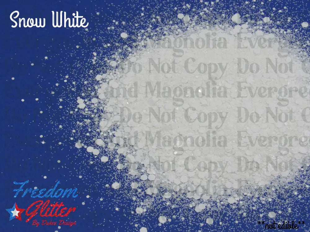 Snow White (Pearl Iridescent Glitter)