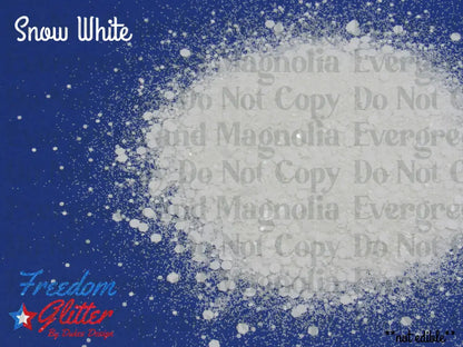 Snow White (Pearl Iridescent Glitter)