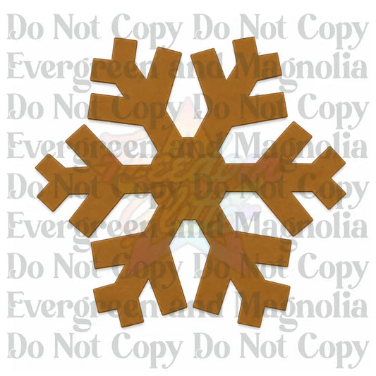 Snowflake 2 Acrylic Ornament Blank – 4"