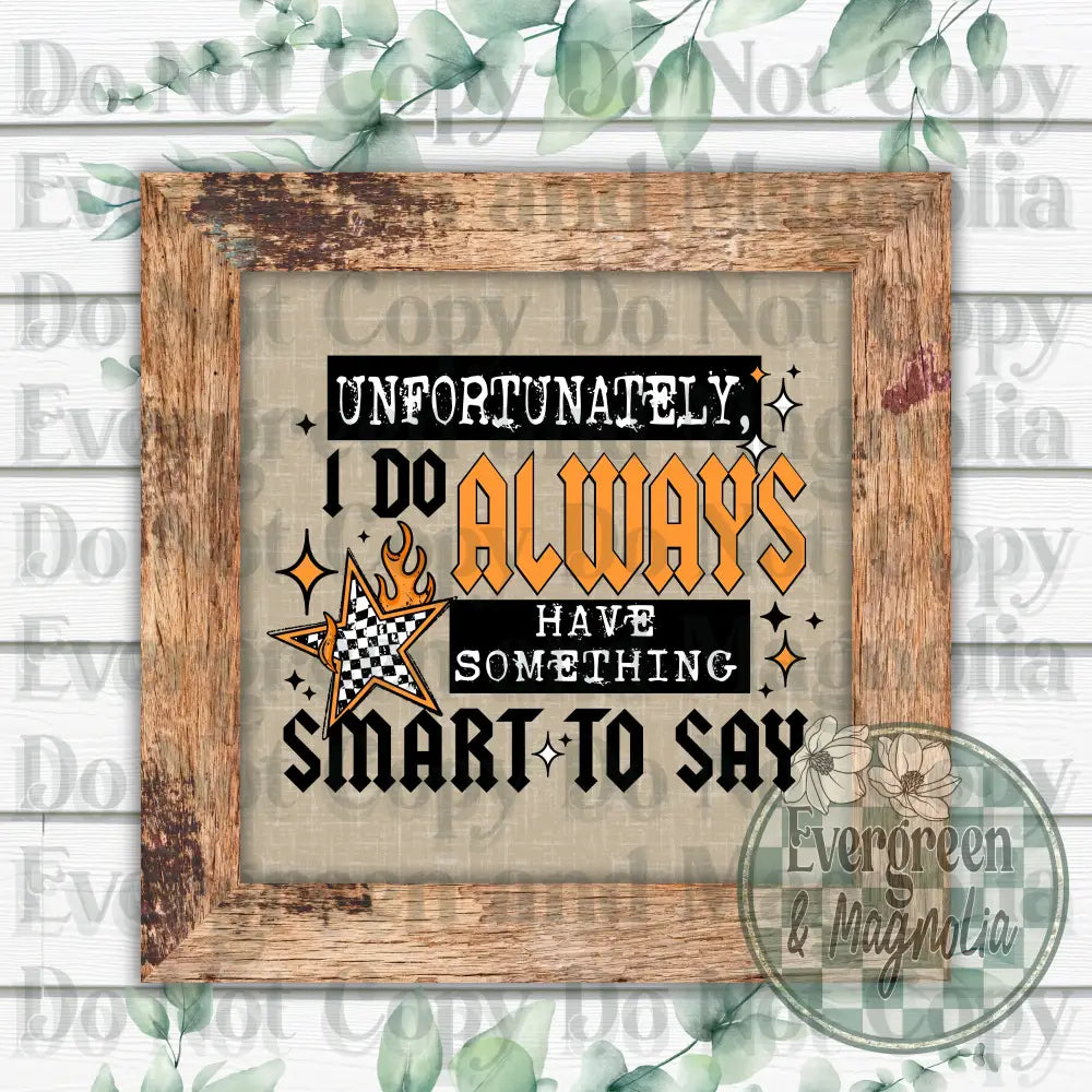 Something Smart To Say (Black)