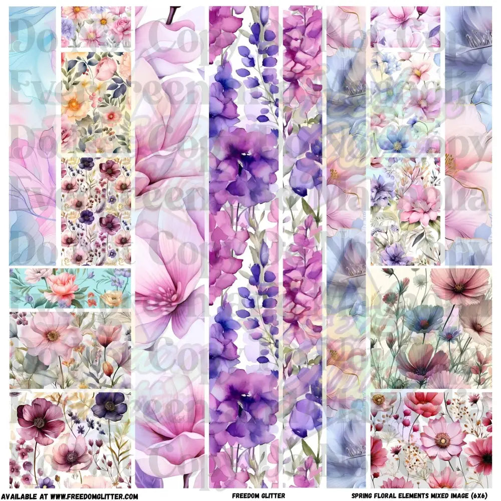 Pen Mixed Elements - Spring Floral (Printed Vinyl)