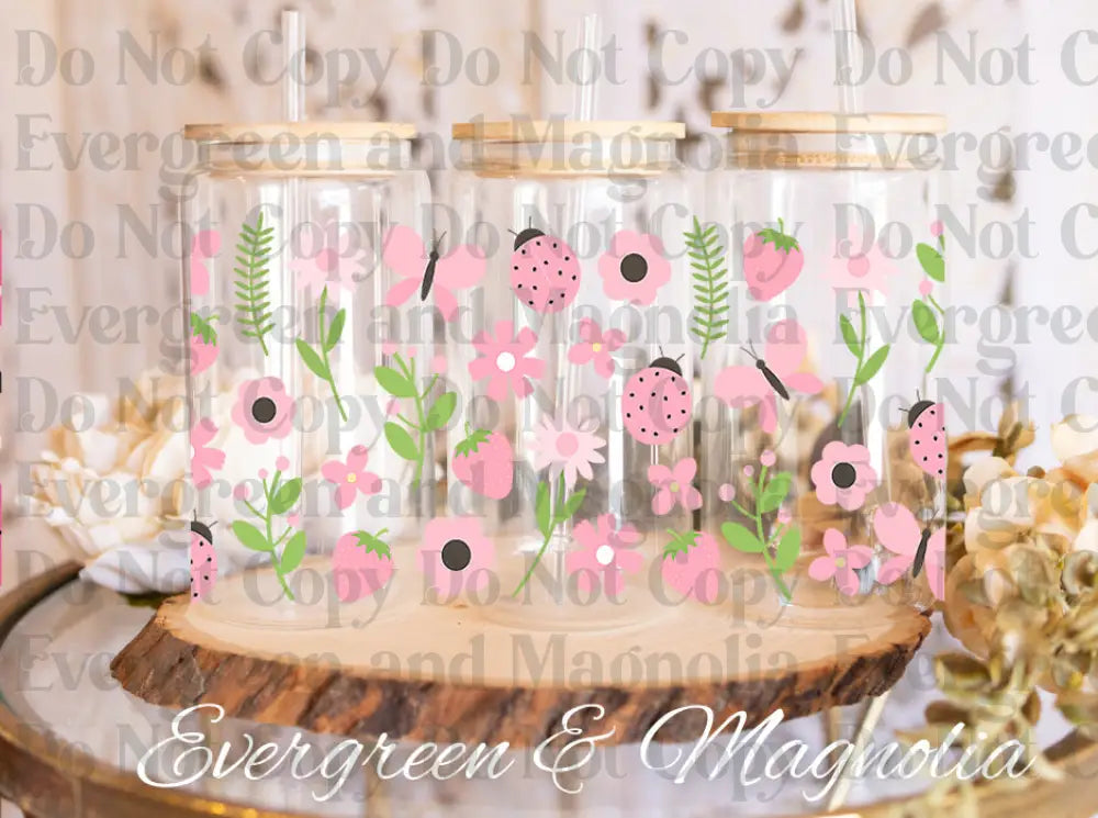 Spring Flowers 1 UV DTF print