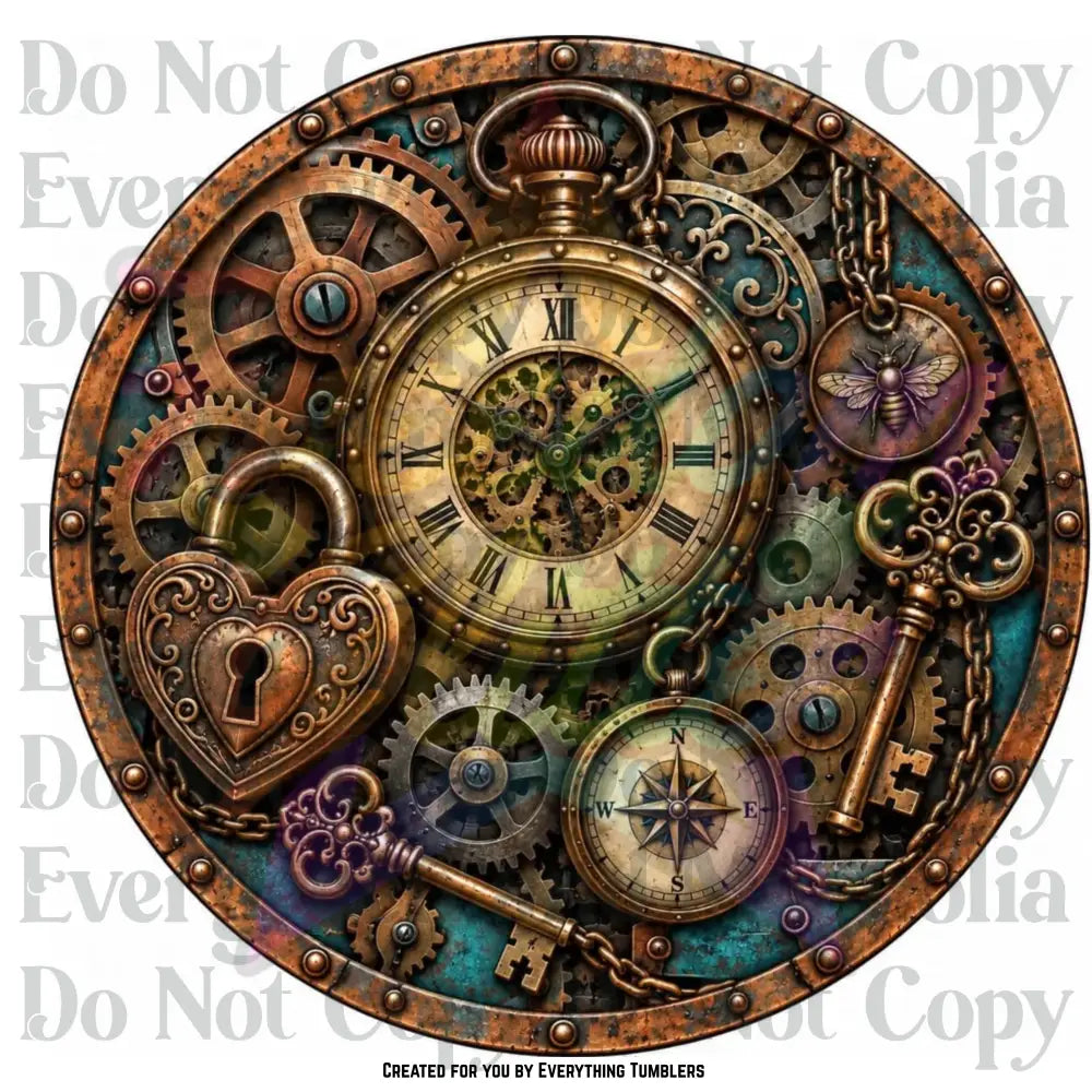 Steampunk Circle (Printed Vinyl)